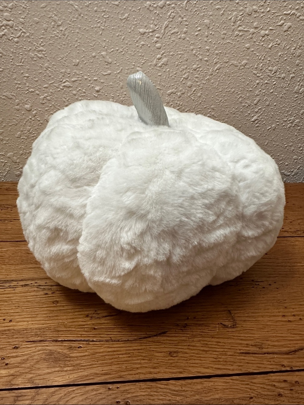 Plush White Decorative Pumpkin Pillow - Hyde & Eek!